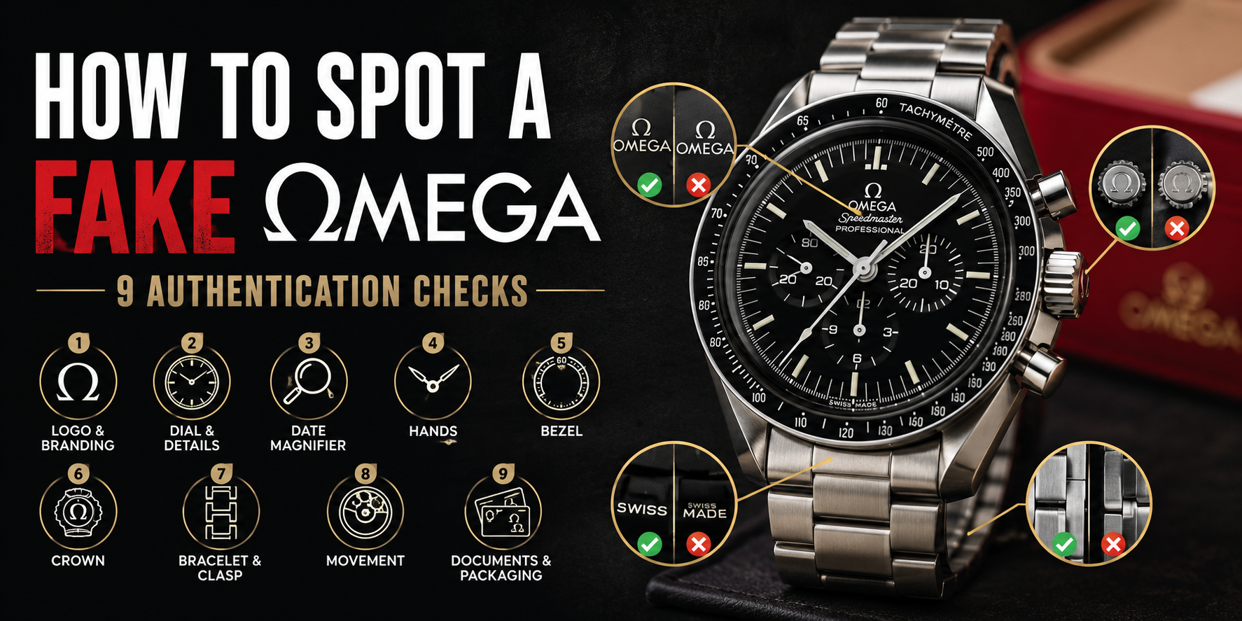 How to Spot a Fake Omega Watch: 9 Authentication Checks