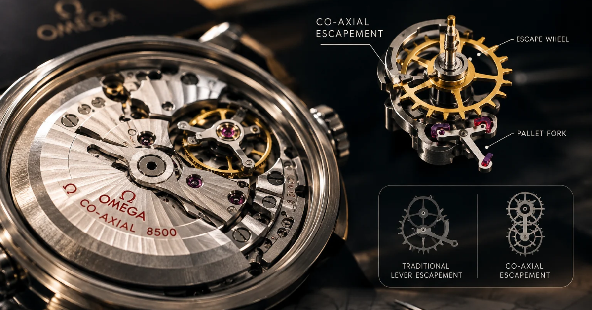 Omega's Co-Axial Escapement